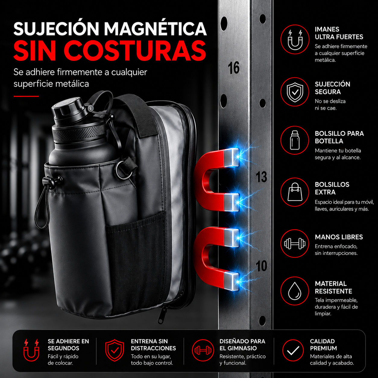 Bolso Magnético de Gym